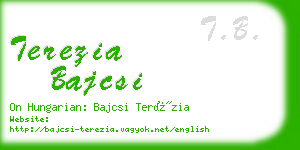 terezia bajcsi business card